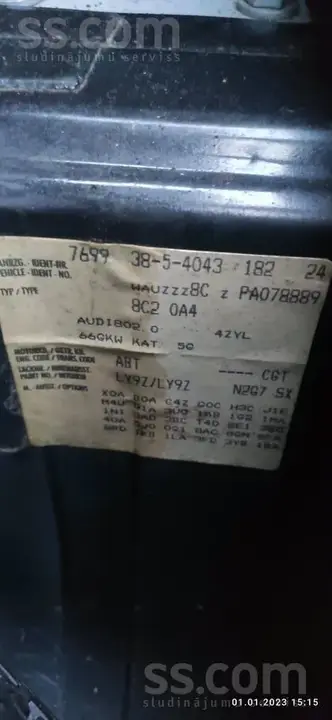 Audi 80 1993 photo 3