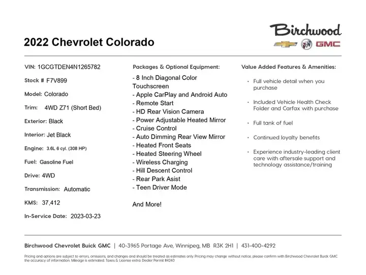 Chevrolet Colorado 2022 photo 2