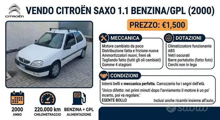 Citroen Saxo 2000 photo 2
