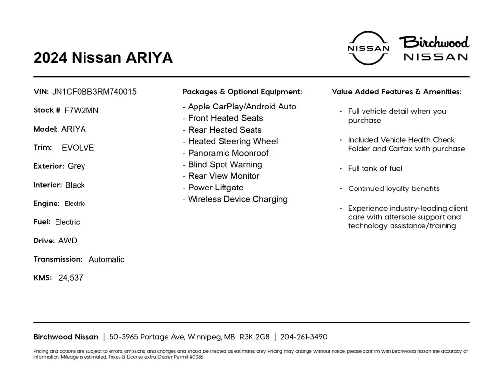 Nissan Ariya 2024 photo 2