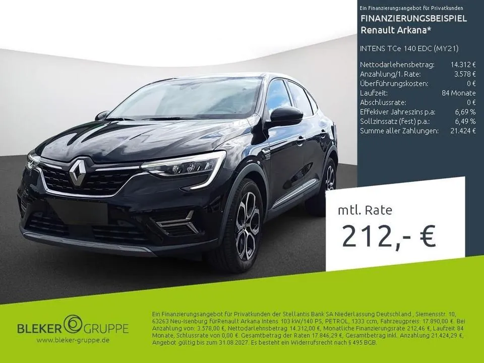 Renault Arkana Intens Tce 140 Edc