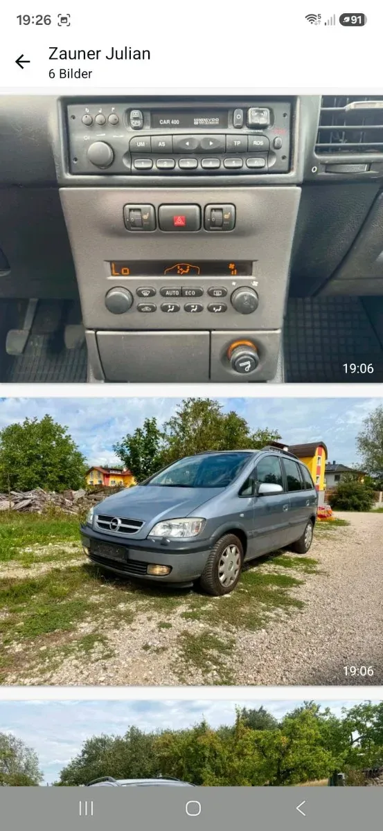 Opel Zafira 2003 photo 2