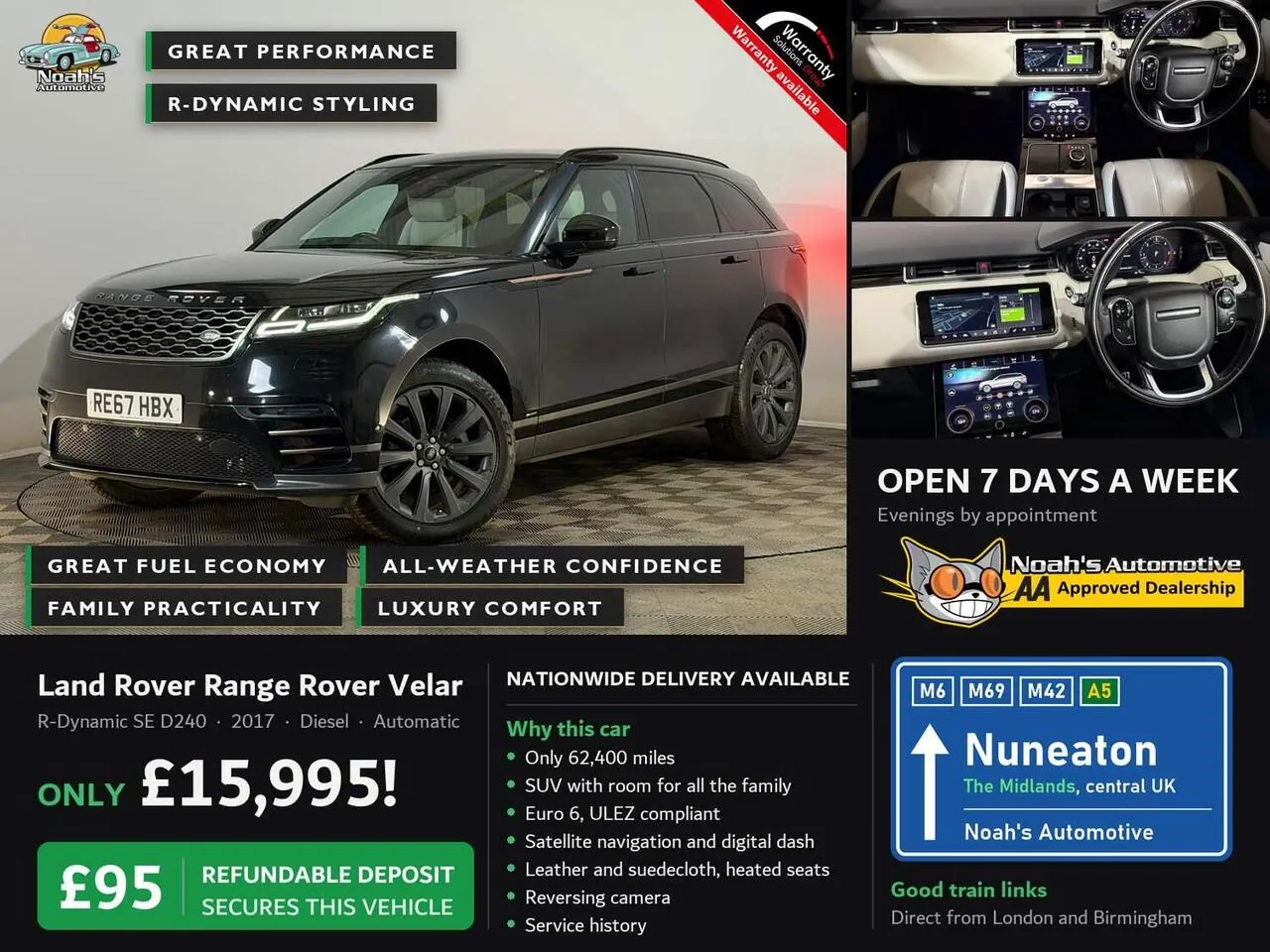 Land Rover Range Rover Velar 2017 photo 2