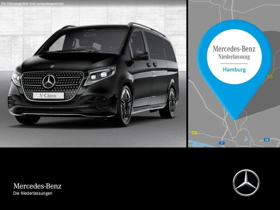 Mercedes-Benz V 300 D Lang Avantgarde+Amg+Schiebda+9G+Ahk+Navi