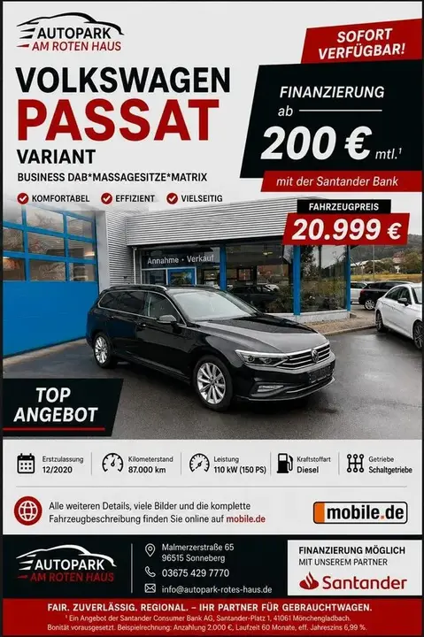 Volkswagen Passat Variant Business