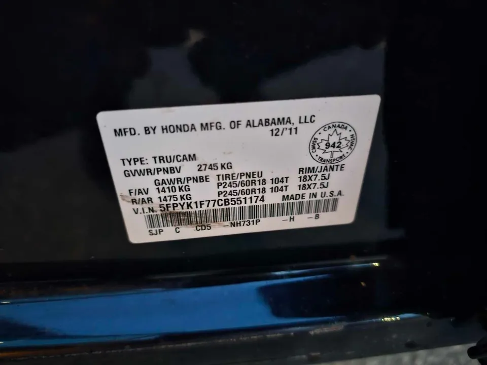 Honda Ridgeline 2012 photo 5
