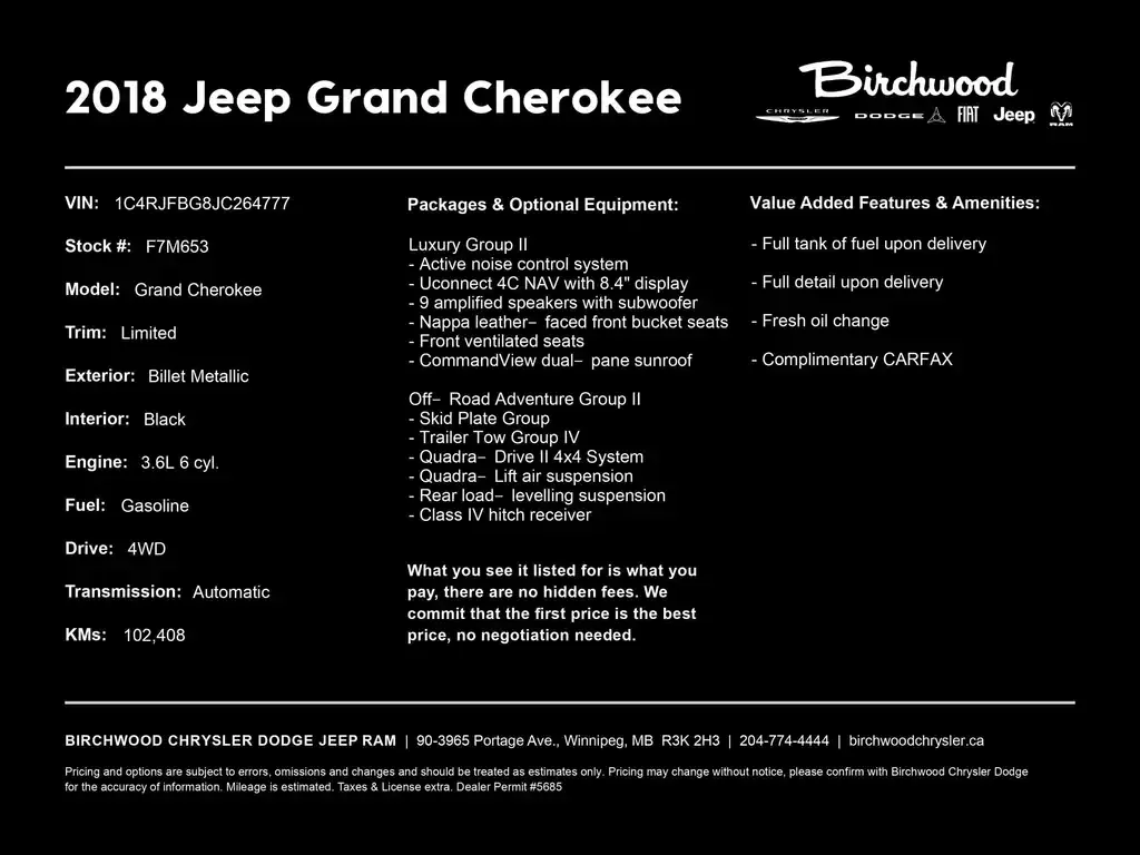 Jeep Grand Cherokee 2018 photo 2
