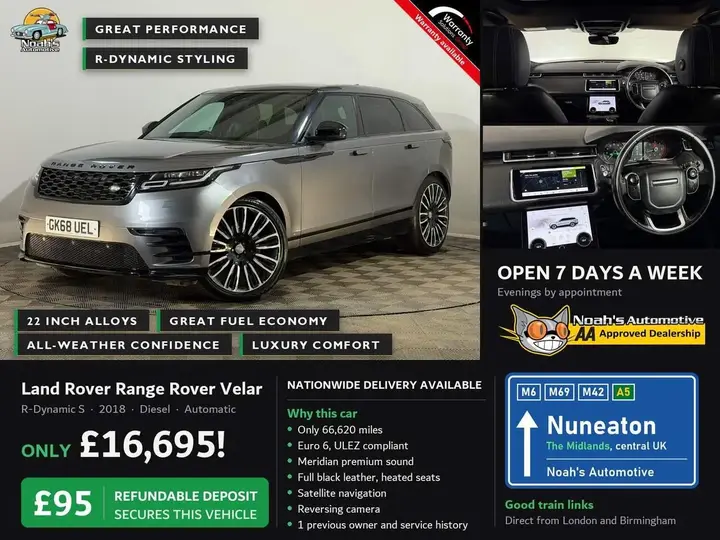 Land Rover Range Rover Velar 2018 photo 2