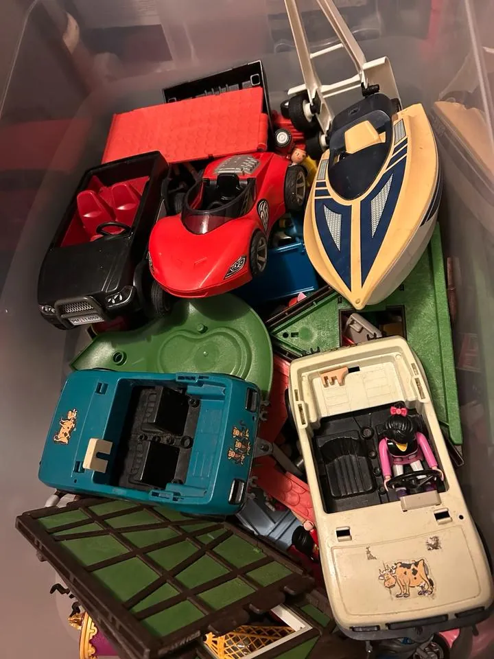 Playmobil Playmobil Vehicle Set With Boat And Cars