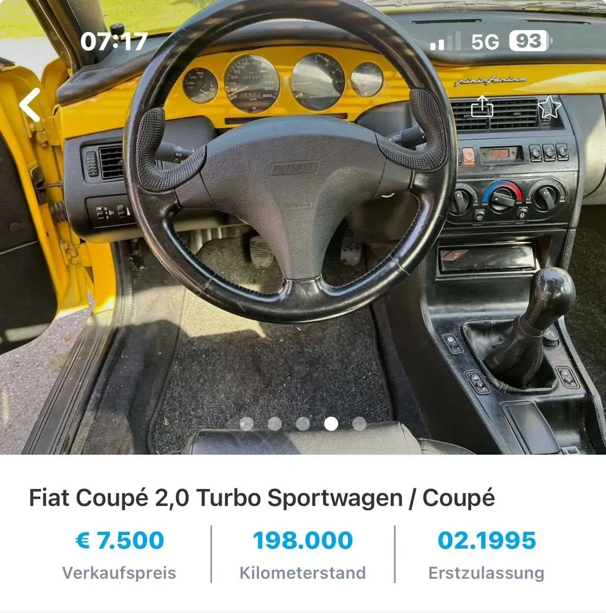 Fiat Coupe 1995 photo 2