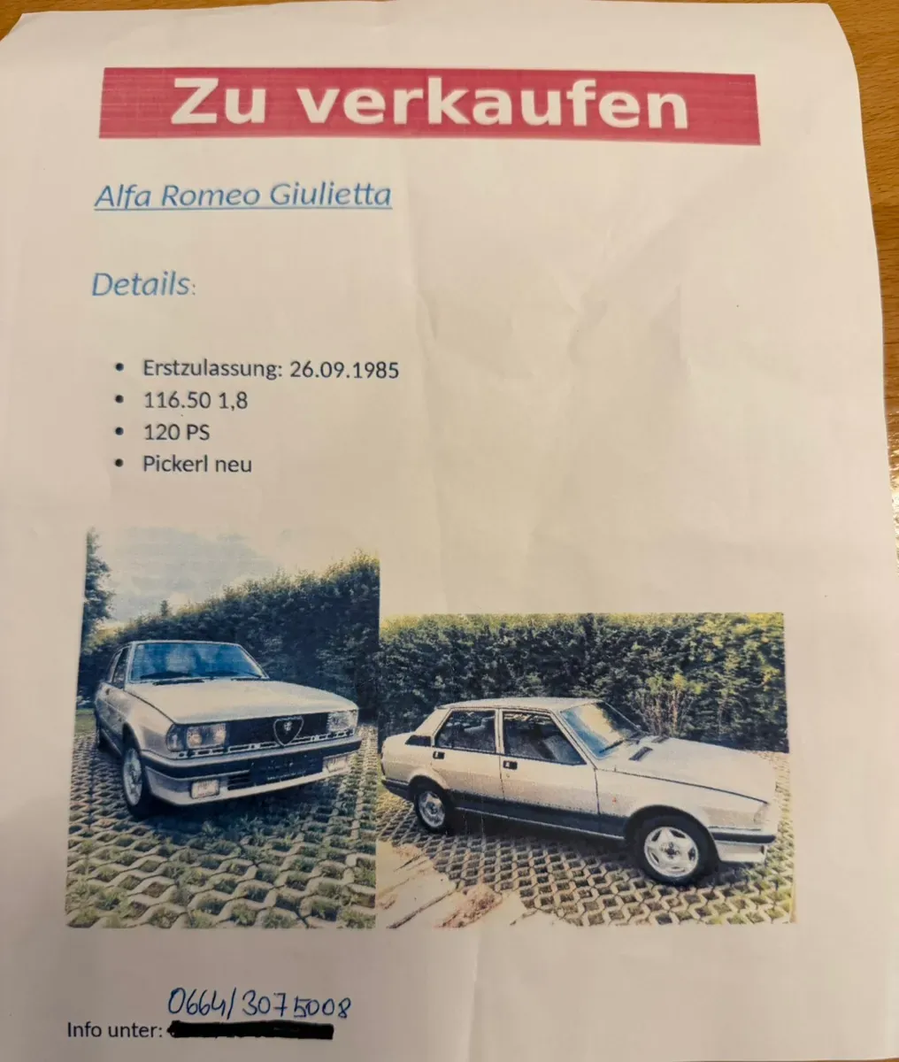 Alfa Romeo Giulietta 1985 photo 3