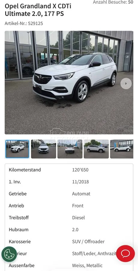 Opel Grandland X 2018 photo 2