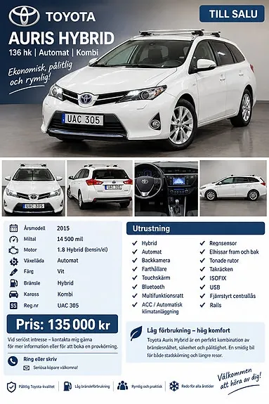 Toyota Auris 2015 photo 2