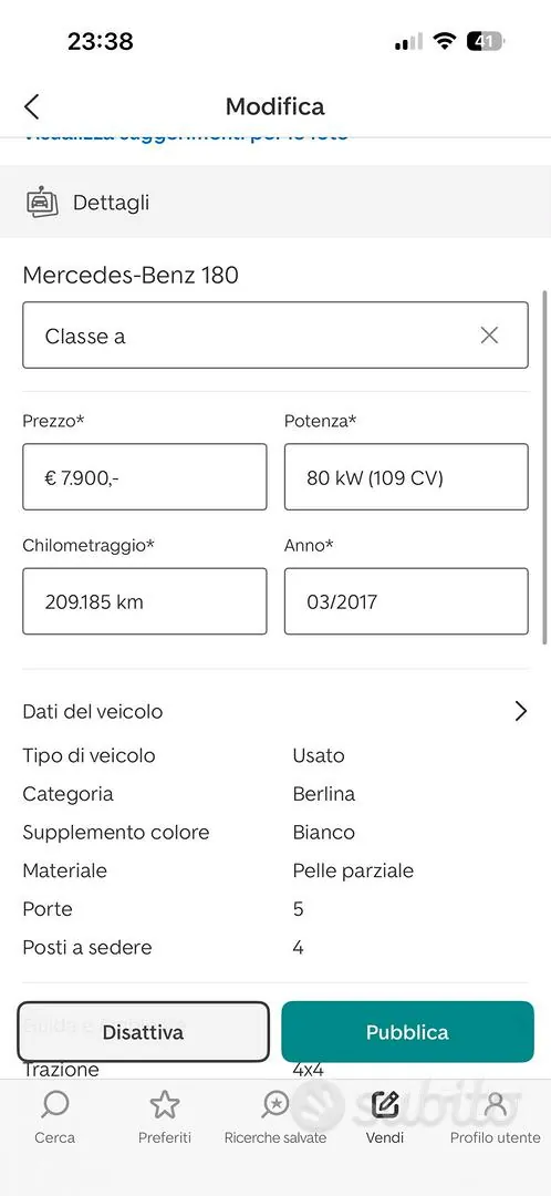 Mercedes-Benz A 2017 photo 2
