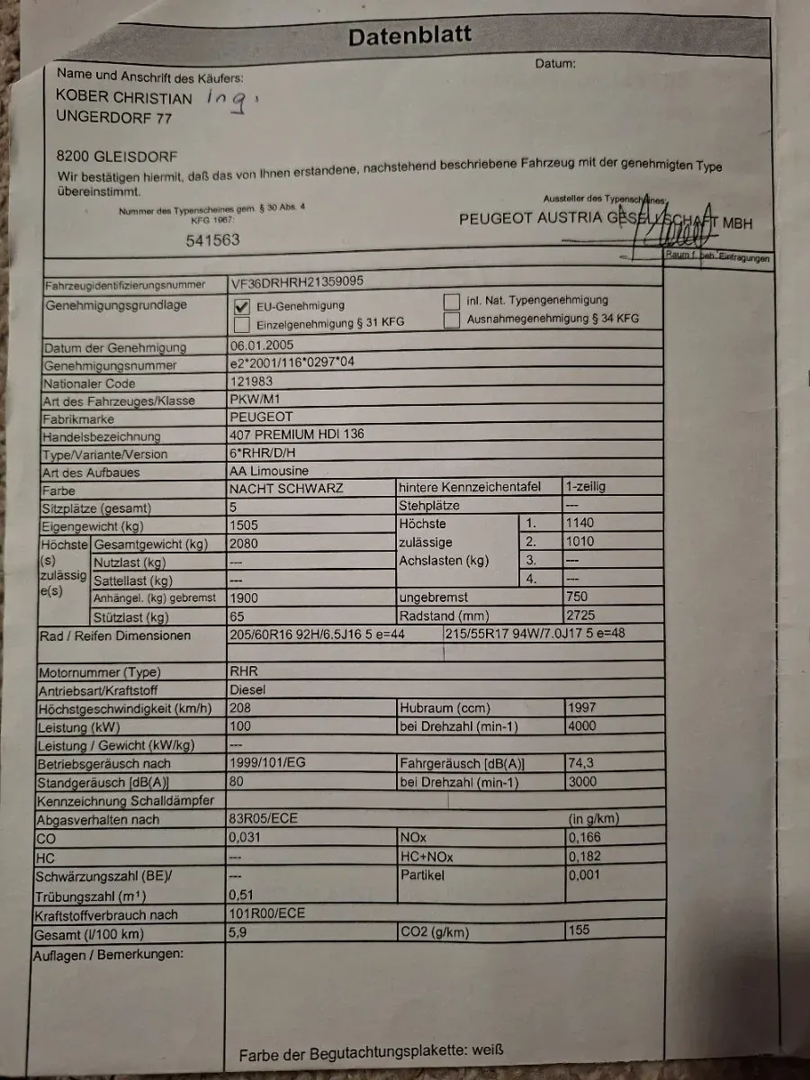 Peugeot 407 2005 photo 2