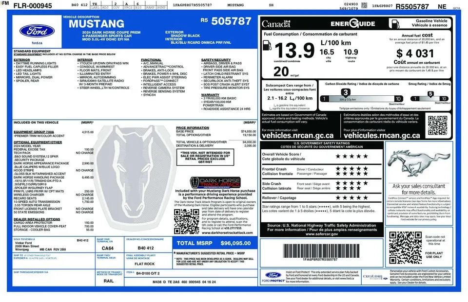 Ford Mustang 2024 photo 2