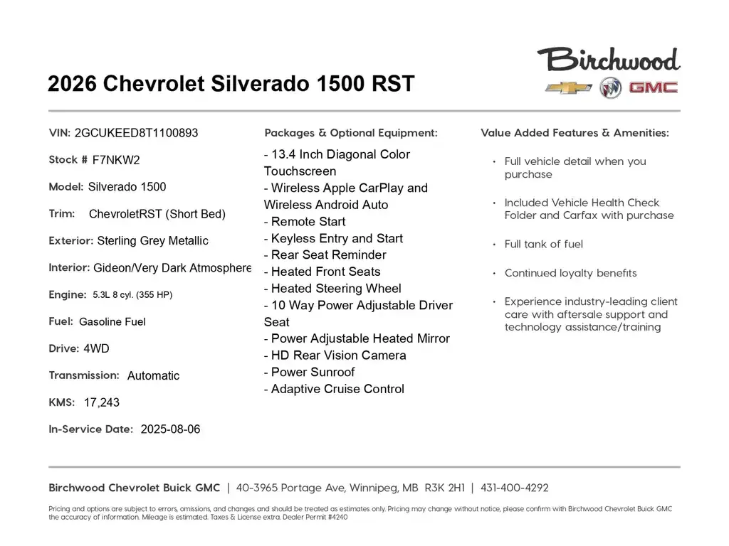 Chevrolet Silverado 1500 2026 photo 2