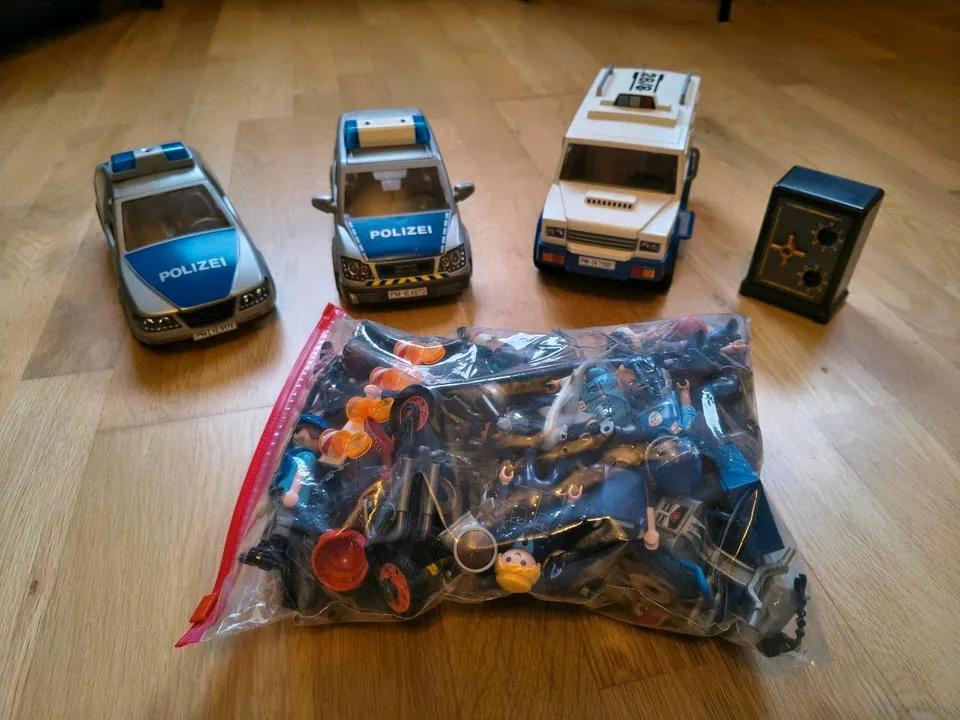 Playmobil Polizei Megaset Autos Geldtransporter