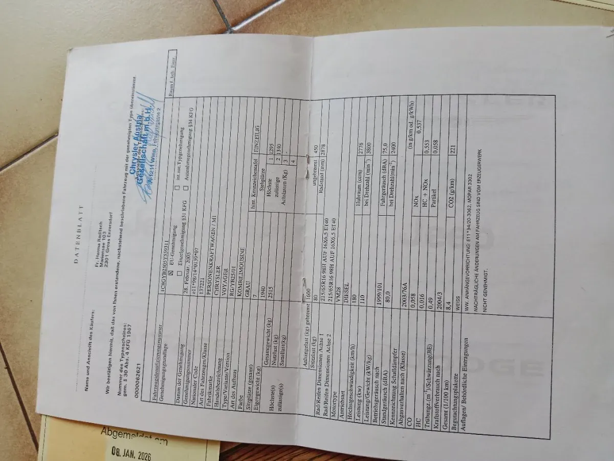 Chrysler Voyager 2006 photo 3