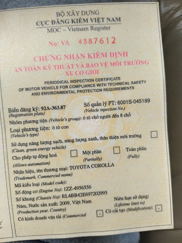 Toyota Corolla Altis 2009 photo 5