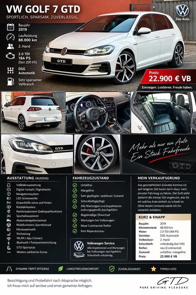 Volkswagen Golf 7 Gtd