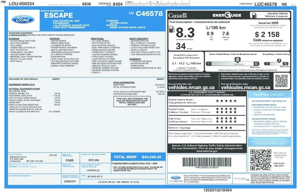 Ford Escape 2020 photo 4