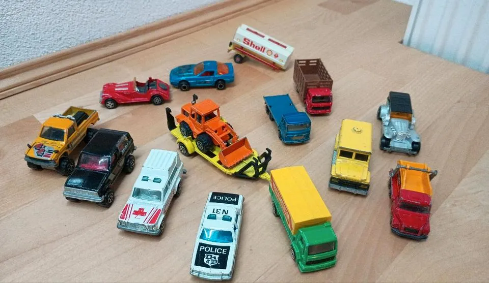 Majorette Set Cargo Lkw Jeep Bagger Autos Konvolut
