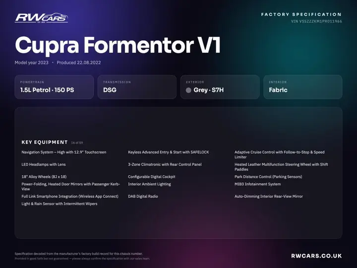 Cupra Formentor 2022 photo 5