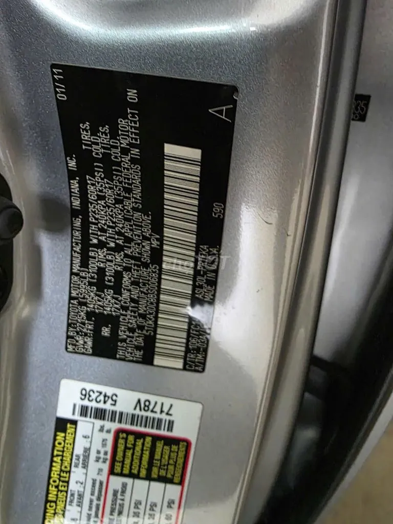Toyota Sienna 2011 photo 4